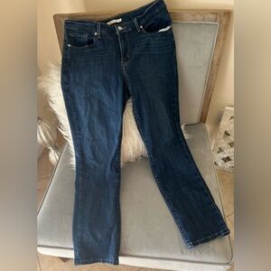 Levi's Deep Indigo Ankle Jeans